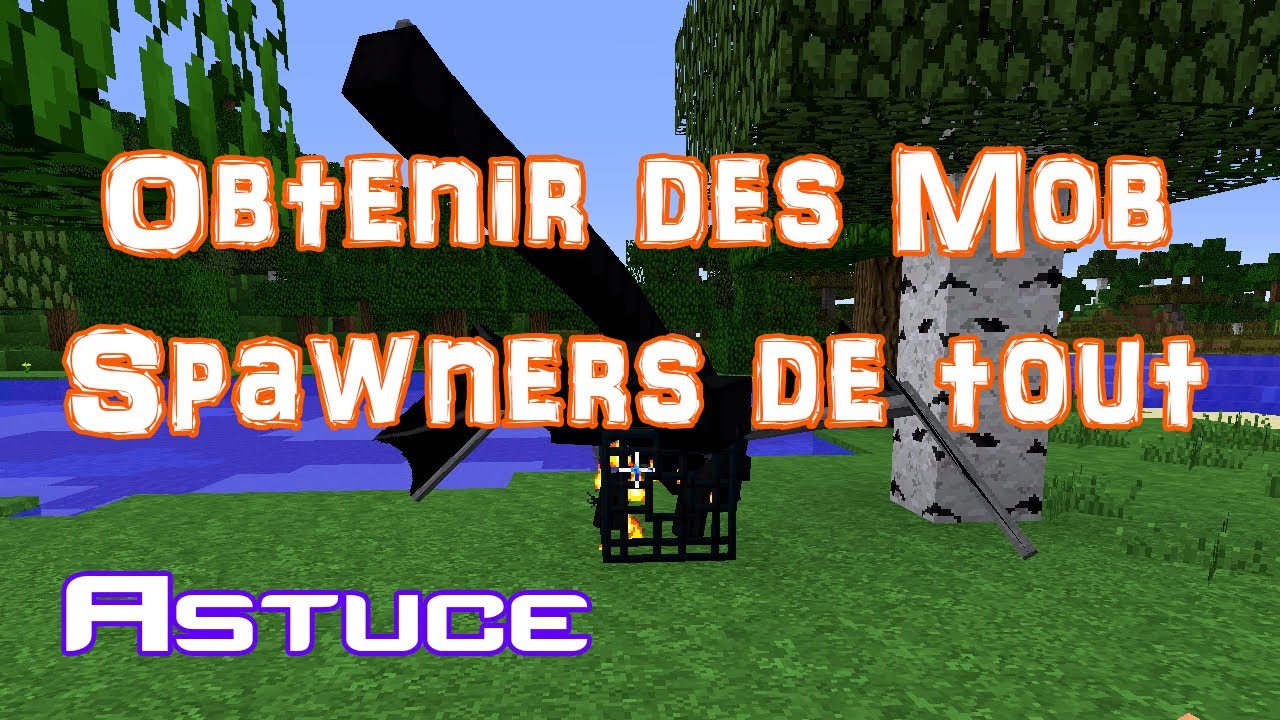 Obtenir des mobs spawners de tout | Astuce Minecraft - YouTube