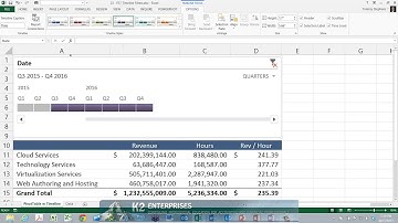 Using Timeline Filters With Excel PivotTables