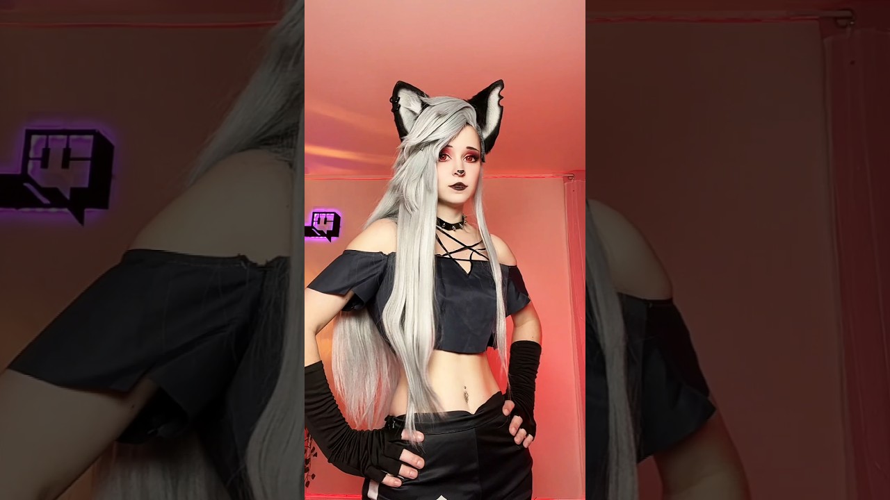 Blitzo will always see Loona as a pup 🥹 #cosplay #loona #helluvaboss #blitzo #loonacosplay
