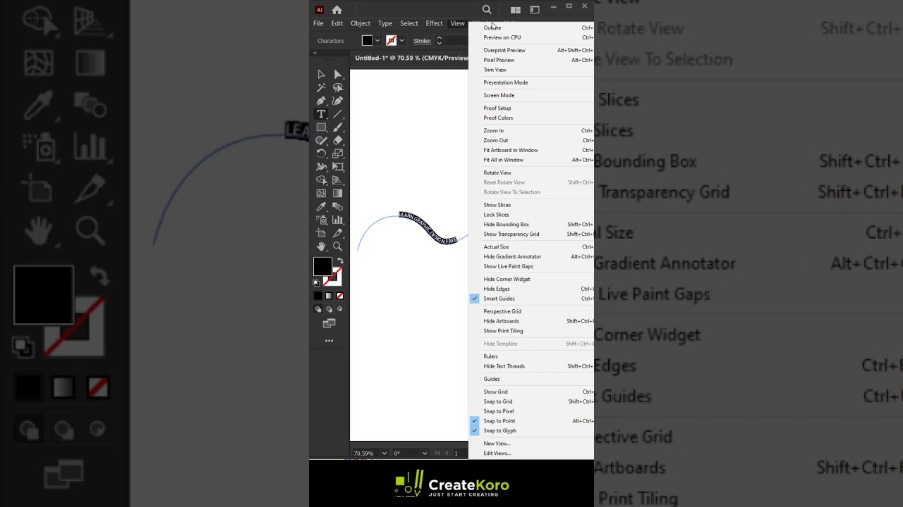 Type on a Path Tool in Illustrator | Creative Shorts 