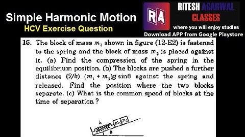 Simple Harmonic Motion || Exercise Question 15 Solution || Concepts of Physics || HCV