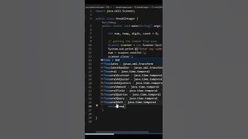 Break numbers into 👉Digits | Java program | #shorts #java #html  #code #codemasters #programmer
