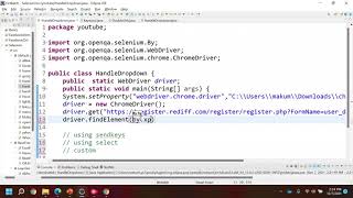 How to handle dropdown in selenium using  ||  sendkeys() function