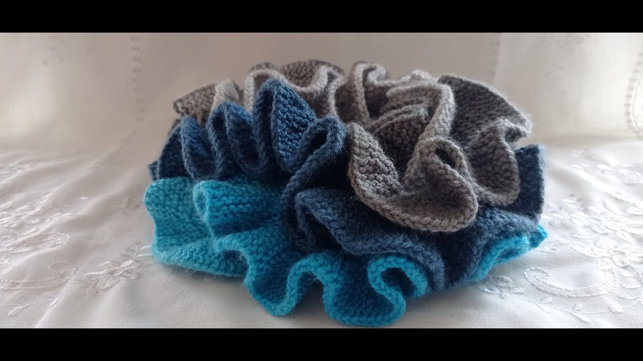 Rüschenschal selber stricken. DIY.