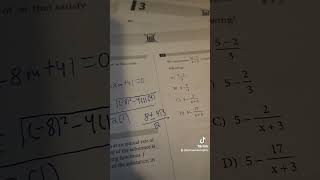 Sat Math Practice Problems. Quadratic Formula.