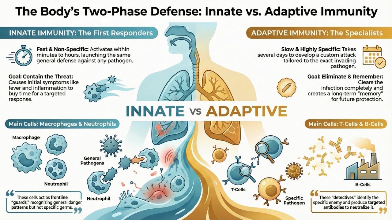 🛡️Two-Phase Defence: Innate V/S Adaptive Immunity.🛡️ - YouTube