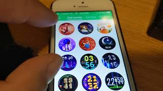 Aimoonsa C9 Smart Watch: Change Dial Face (Home) using Glory Fit App Under Device, then Watch Face screenshot 3