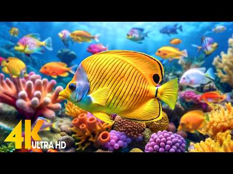 🌊 Under Red Sea 4K – Vibrant Coral Reef Fish & Hidden Ocean Beauty | Deep Sleep Music