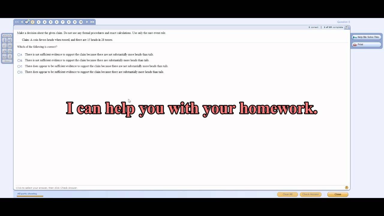 Solutions for University of Phoenix MAT 230 Statistics Course. [HD]