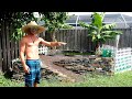 Cleaning out the Duck Pond - Efficient Draining DIY Duck Pond 4K Backyard Gardening & Island Farming