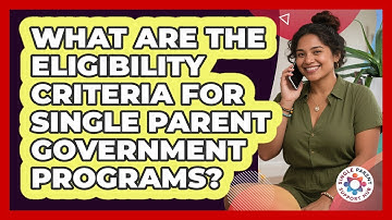 What Are The Eligibility Criteria For Single Parent Government Programs? - Single Parent Support Hub