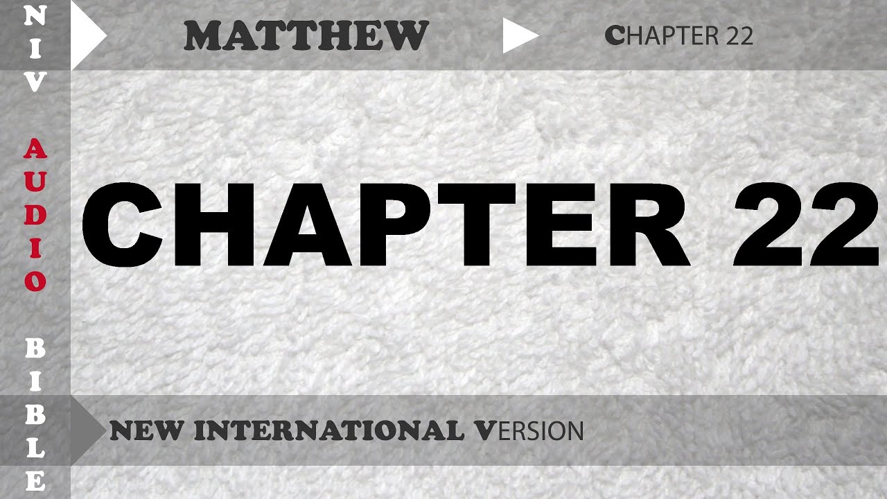 Holy Bible Audio NIV : Matthew Chapter 22 With English Subtitle  (New International Version )