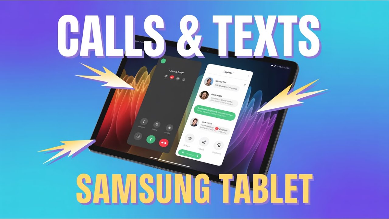 Tablet Incomig Calling Samsung Galaxy: How to Set Up Call & Text on Your Tablet - YouTube