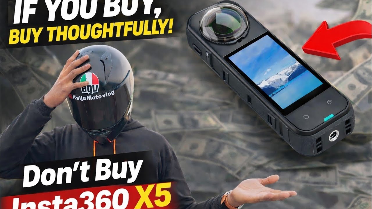 Don’t Buy Insta360 X5 Before Watching This! 😱 Very Expensive!  #kaiju Moto vlog #insta 360x5