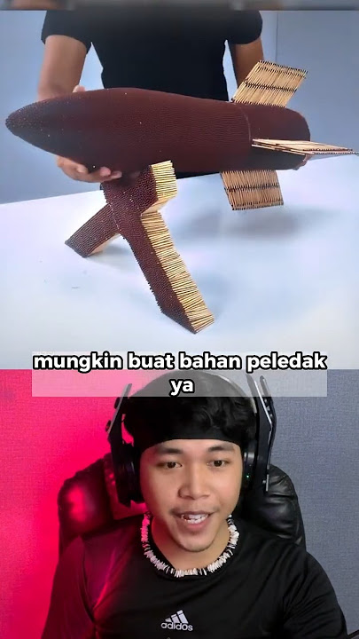 Penampakan ROKET Raksasa Dari Korek Api Lalu Dibakar? 😱 #shorts