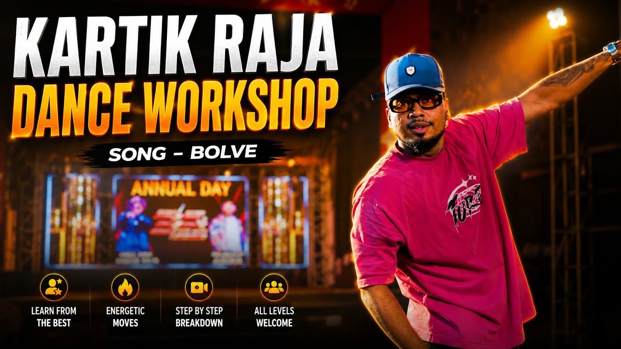 KARTIK RAJA DANCE WORKSHOP BOLVE #trending #dance #workshop #kartik # ...