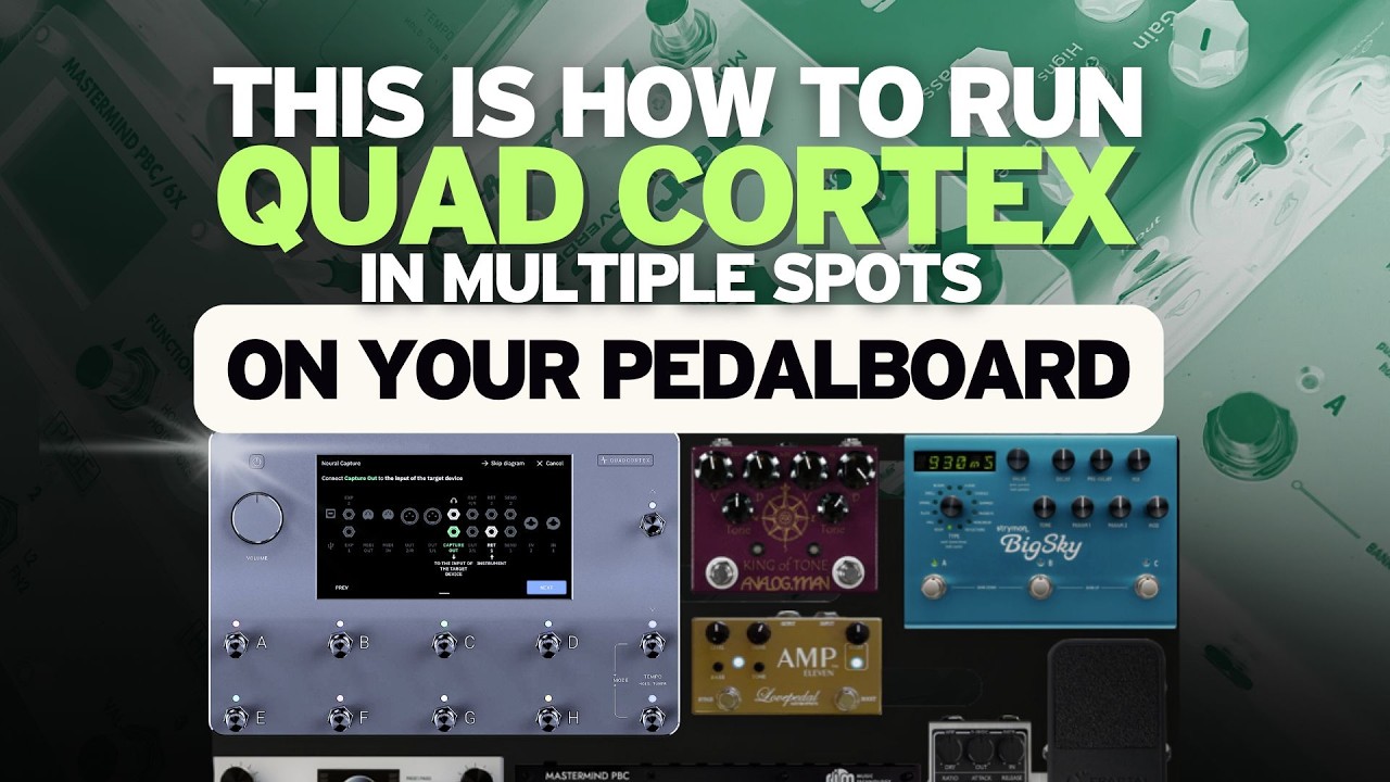 Watch One Quad Cortex wired in multiple spots on your board - at the same time! on YouTube Watch One Quad Cortex wired in multiple spots on your board - at the same time! on YouTube