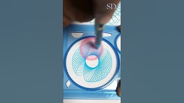 Turning a $0.3 Spirograph into a Viral Art Masterpiece! #spirograph #shorts #shortsfeed #asmr