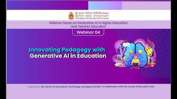 "Innovating Pedagogy with Generative AI in Education"