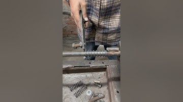 Crafting a Clean Iron-Wire Spring on a Lathe | Smooth & Simple Technique #shorts