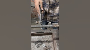 Crafting a Clean Iron-Wire Spring on a Lathe | Smooth & Simple Technique #shorts