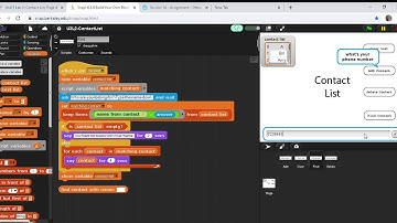 Unit 3 Lab 2: Contact List, Page 1