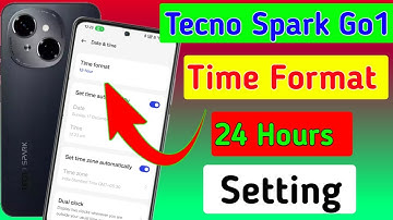 Tecno Spark go1 me date and time kaise set kare//how to time format 24 hours in tecno spark go1 me