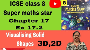 ICSE mathematics class 8 Super maths star Chapter 17 Visualising Solid Shapes Ex 17.2