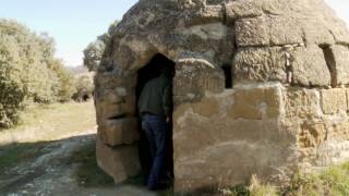 Imatges de la visita d'Amada Pedrola al poble Tierz i el Molí Palacín ( Yonay Boix )
