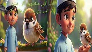 The Kind Boy and the Thirsty Bird | Islamic 3D Animated Story for Kidsg
