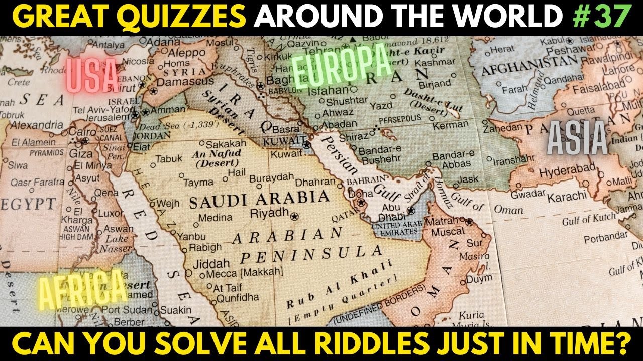 【Solve The Country Quizzes】🌤️ 😎🦖 A Real Genius Find Them All #37