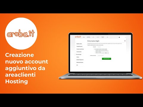 Creazione di un nuovo account aggiuntivo da Areaclienti hosting - Guida