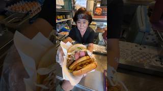 Korean Street Burger | 군바리버거 (해쉬브라운+소세지+딱갈비) #Shorts #Streetfood #Shortsvideo