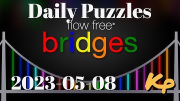Flow Free Bridges - Daily Puzzles - 2023-05-08 - May 8th 2023
