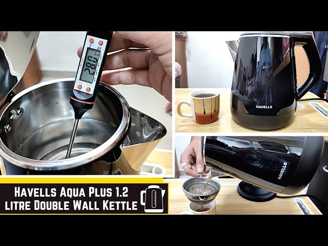 Havells Aqua Plus 1.2 litre Double Wall Kettle / 304 Stainless