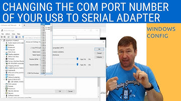How to Change the COM Port Number of  Your USB to Serial Adapter