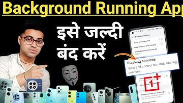 App Running in background OnePlus Nord 📱 Android phone background running App Stop