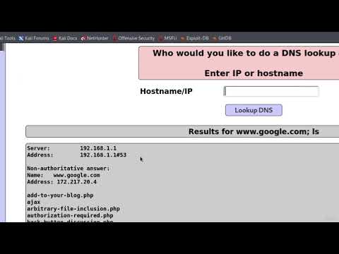004 Running PHP Reverse Shell With Command Execution Vulnerability