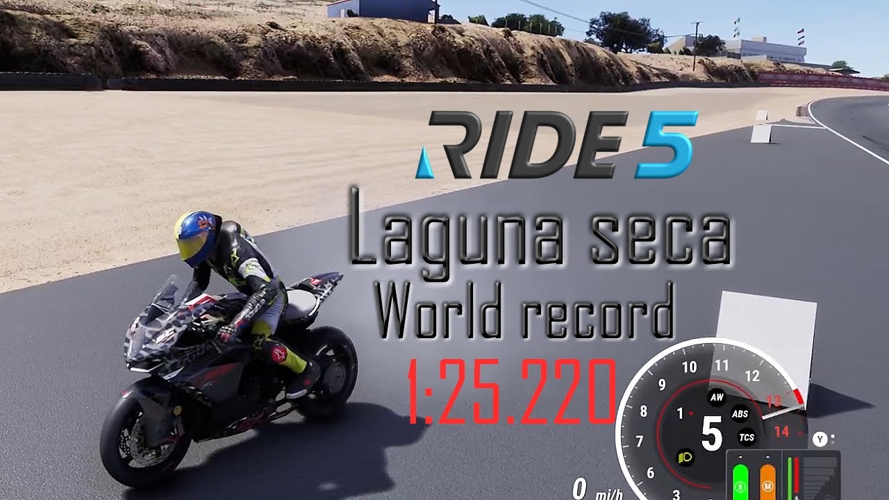 Ride 5 Laguna Seca WORLD RECORD 600CC lap and reaction. - YouTube