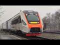 Дизель поезд ДПКр-3-003 "Слобожанский экспресс" сообщением Попасная - Харьков.