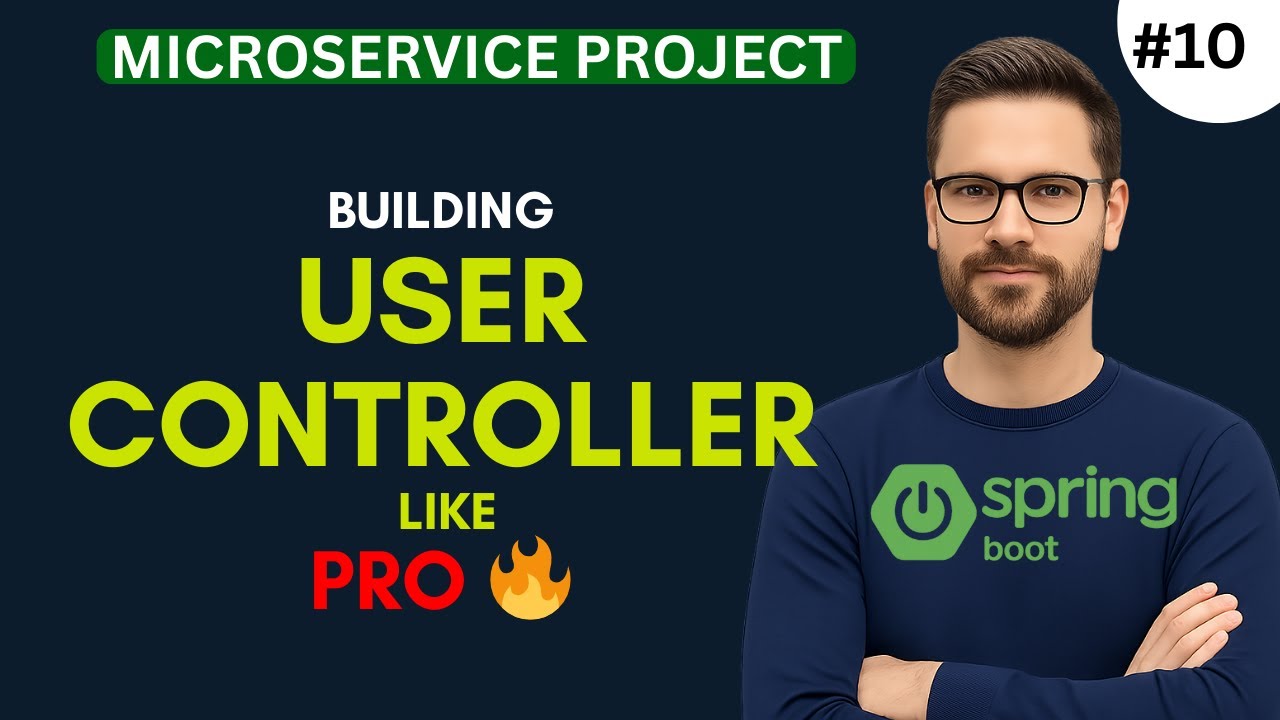 USER CONTROLLER COMPLETE | E-Commerce Microservices Project | Full CRUD ...