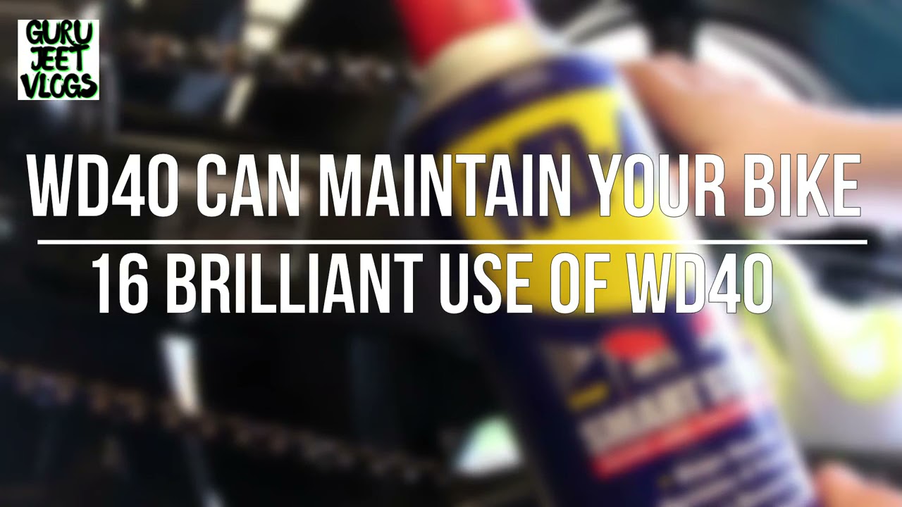 MOTORCYCLE MAINTENANCE USING WD40