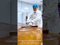 Satisfying Candy Production: Pouring and Scoring Giant Sheets of Ginger Toffee