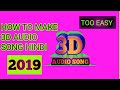 How to make 4d audio song easy  /4d audio,8d audio,3d audio