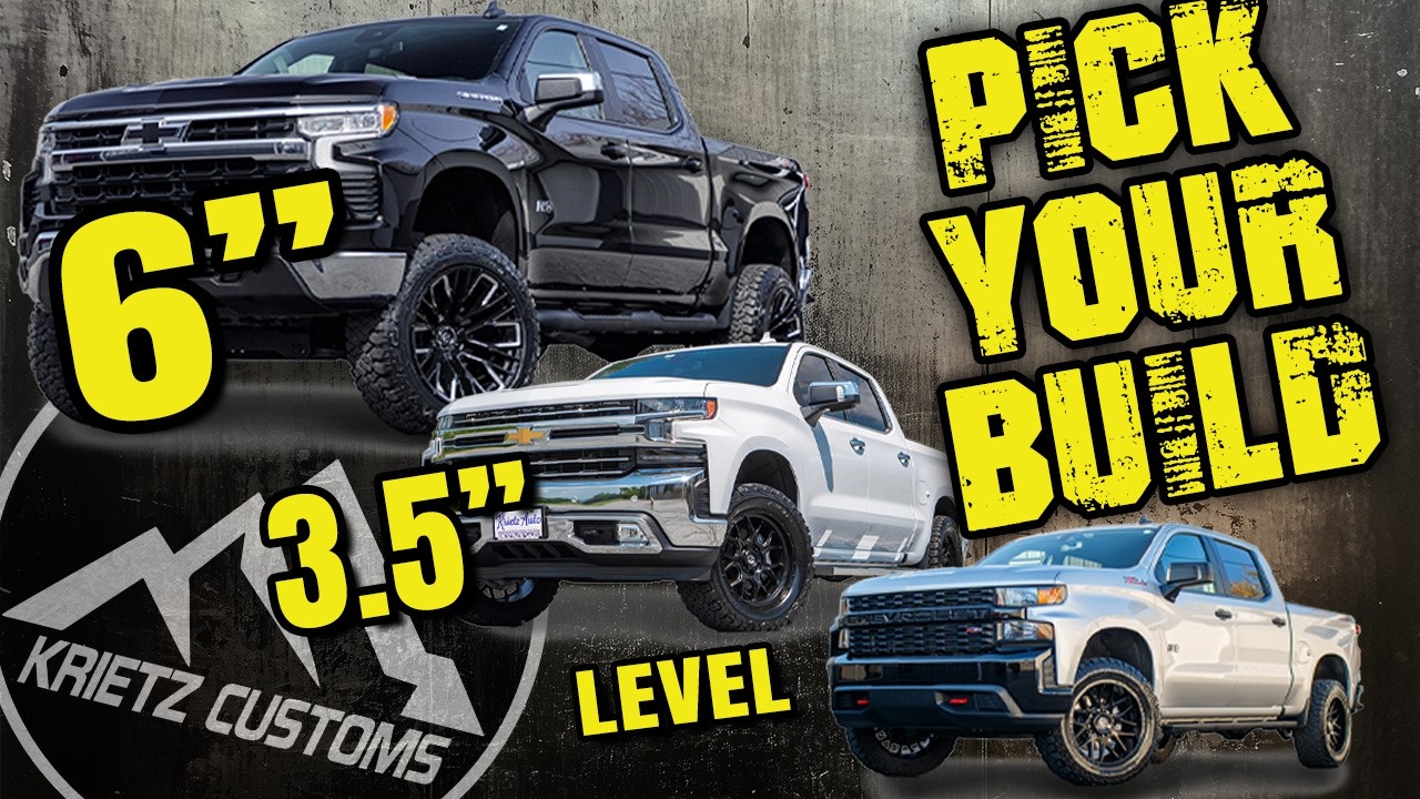 Три самых популярных варианта комплектации грузовика (Level, 4” или 6”): объяснение.