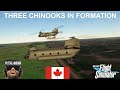 Chinook Helicopter Formation Flight in VR | Winnipeg to Gimli Roundtrip | Microsoft Flight Simulator