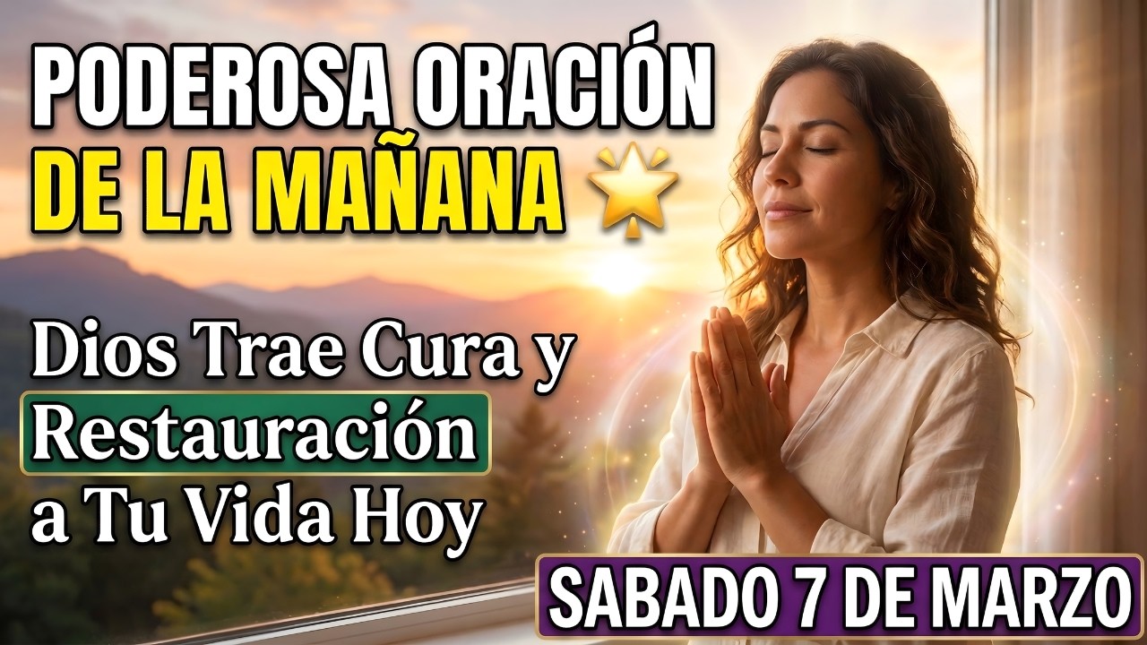 PODEROSA ORACIÓN DE LA MAÑANA | Dios Trae Cura y Restauración a Tu Vida ...