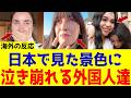 【海外の反応】日本でついに夢が叶った！外国人が日本で見た景色に泣き崩れた理由