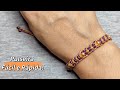 Pulseira Macrame 2 Cores com Miçangas/Tutorial Passo a Passo Completo