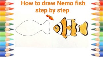 How to draw fish step by step / Nemo fish drawing easy #fishdrawing #fishdrawingeasy